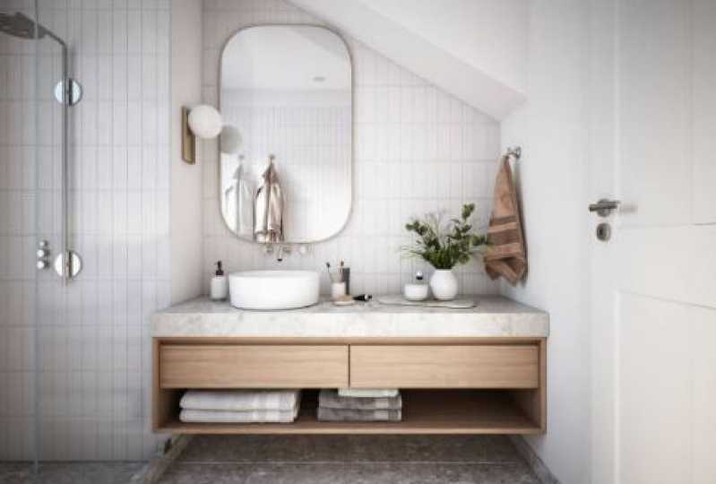 Qual o Valor de Móveis Planejados Banheiro Apartamento Pequeno Lucianópolis - Móveis Planejados para Pia de Banheiro